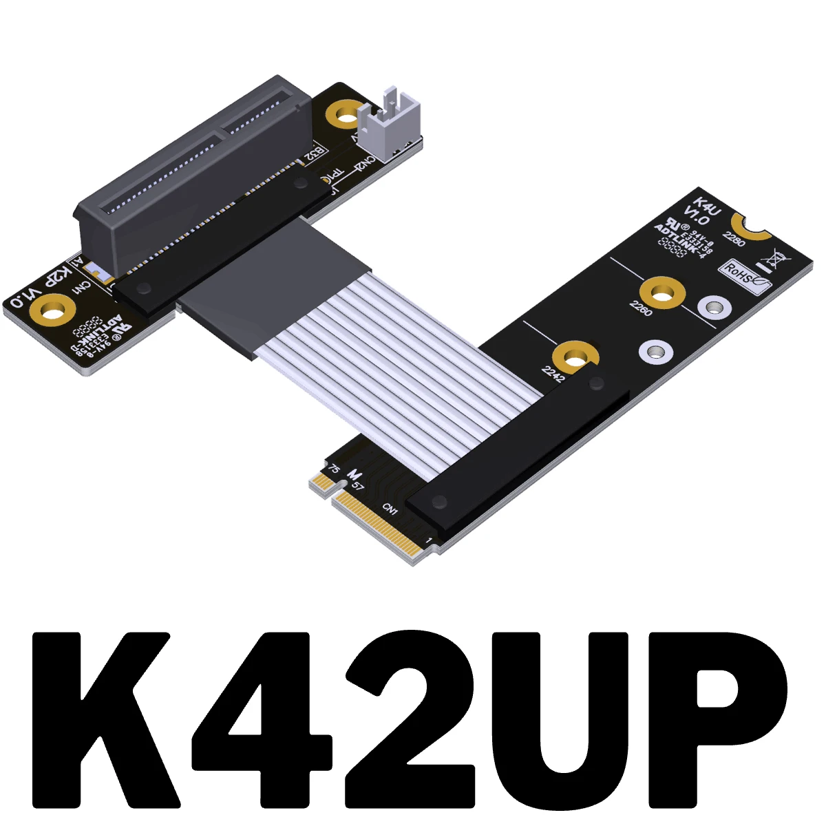 

Кабель-удлинитель ADT-Link для M.2 NVME на PCIe 4,0 X4, полноскоростной для M.2 M Key 2280 SSD Gen4, кабель-переходник с кабелем SATA