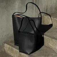 NS Park Cowhide Bucket Bags Women 2023 New Luxury Designer Handbags Soft Real Leather One Shoulder Bags Large Capaity Tote Bag 1