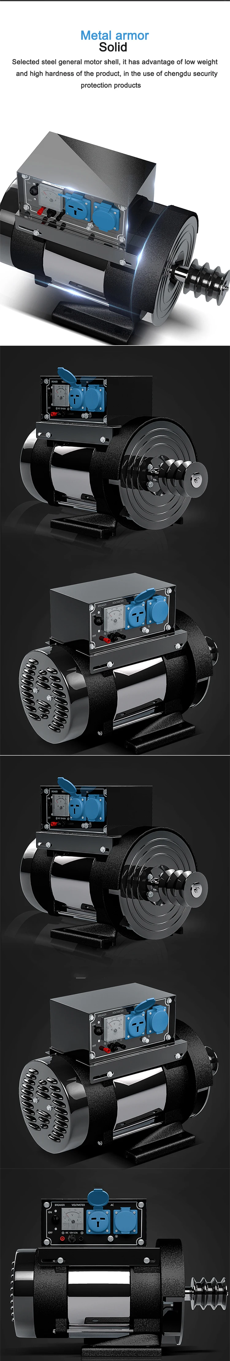 Small Diesel Generator 5KW Single-Phase Stand-Alone 220V All-Copper Household Ap
