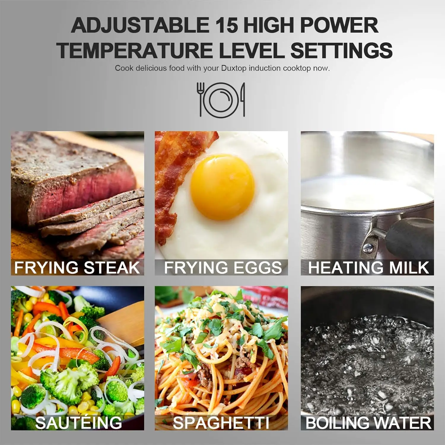 1800W Portable Induction Cooktop Countertop Burner, Black 9100MC/BT-M20B