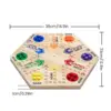 Marble Board Game Gifts 6 Dice 36 Marbles Painted Educational Toy Desktop Game Flying Chess for Family Game Kids Friends Party 6