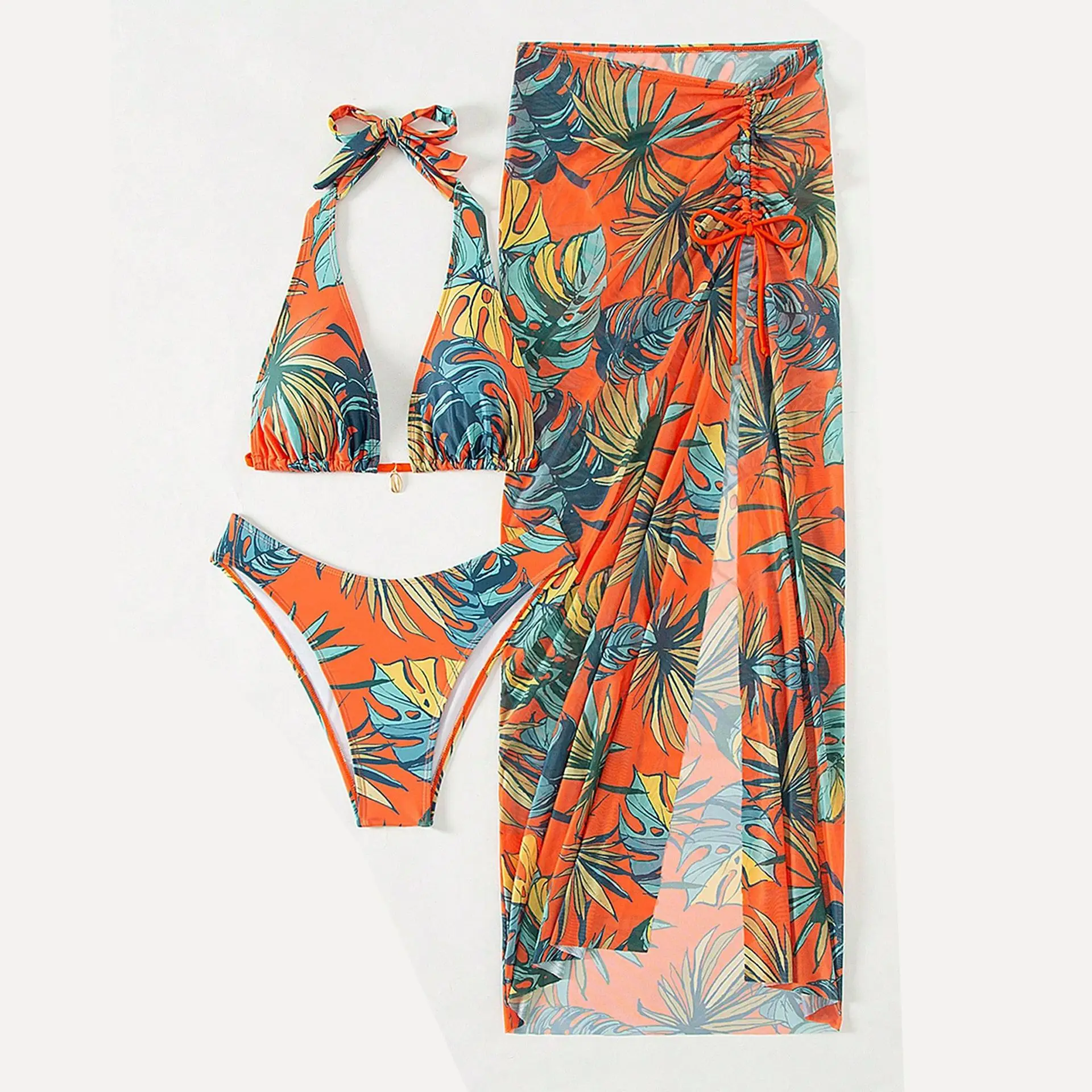 New Tropical Print Swimsuit - Model shot
