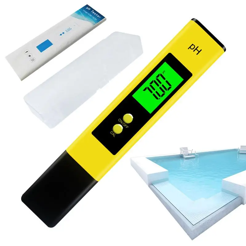 

PH Meter For Water Digital Pocket Size Lab PH Meters Pen Digital PH Reader PH Pen With 0-14 PH Measurement Range Plant PH Meter