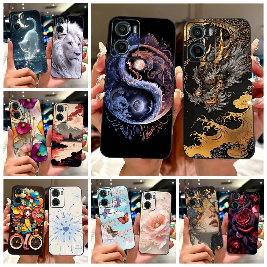 Cool Dragon Design Soft TPU Phone Case - Fashion Painted Cover