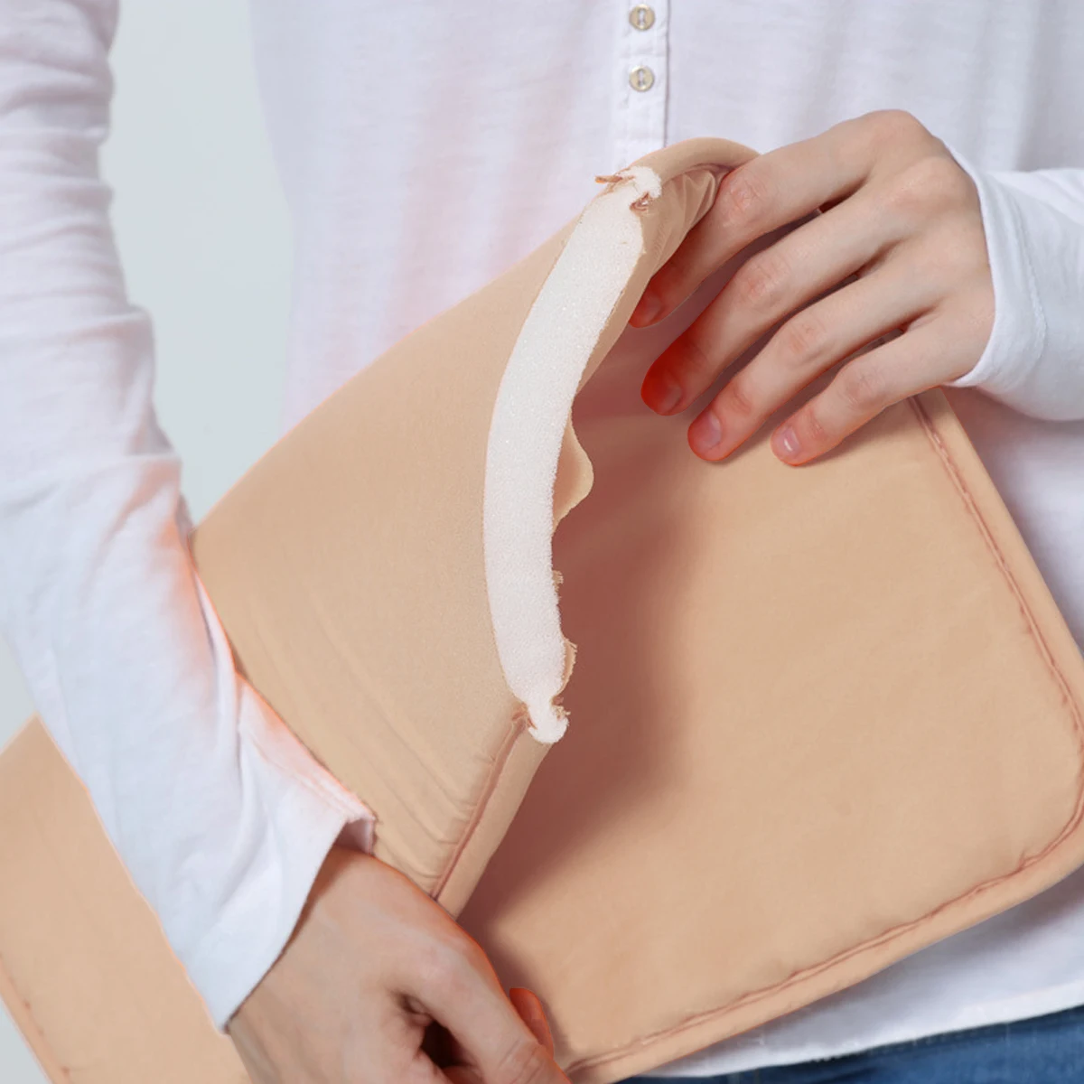 

Beige Simple Plain Cushion Dining Chair Cushion Seat Cushion Fabric Chair Cushion Fabric Gift Student Chair Cushion