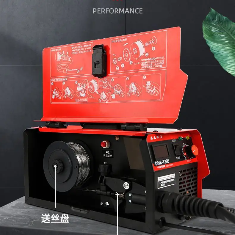 DNB-1200 Non gas two protection welding machine 1200 household 220V three in one industrial welding machine galvanized pipe 6