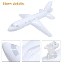 100cm Classic Toy inflatable Airplane Float Airplane Ball with Inflatable Tube For Kids Gift for Swimming Inflatable Toy 2