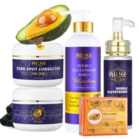 AILKE Lightening Skin Care Range, With Double Glutathione, Brightening, Moisturizing, Clean Skin, Glowing Beauty Face Care 1