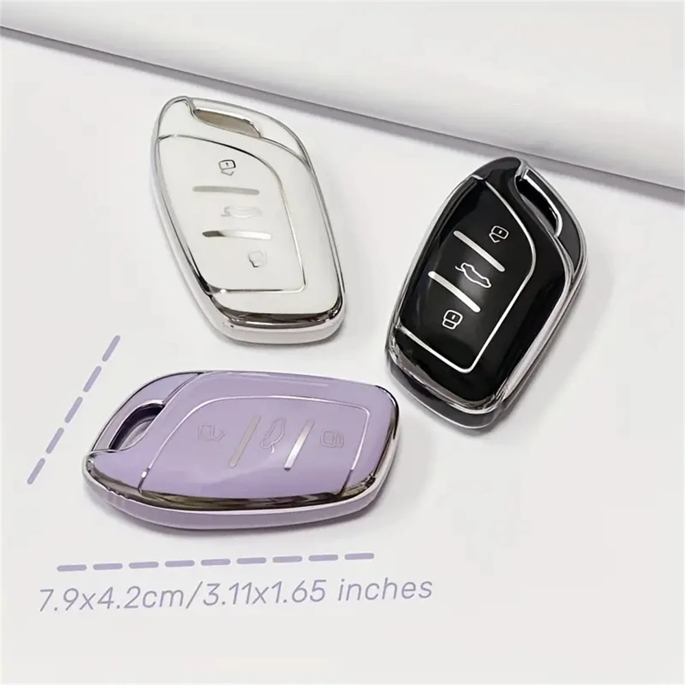 Premium Car Key Protective Case Cover with Keychain