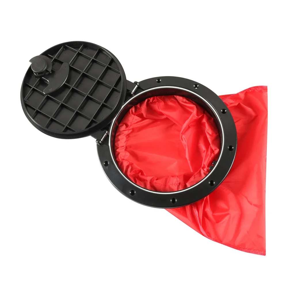 Kayak Deck Plate Boat Protect Your Boat with this 26cm Deck Plate Storage Bag Kit Easy to Install! (114 characters)