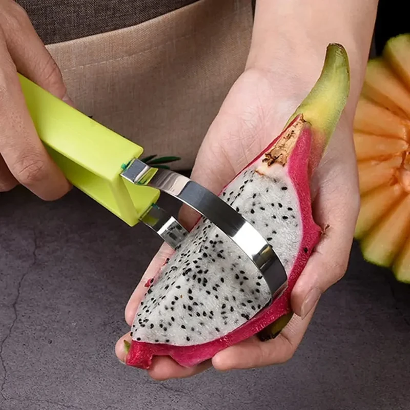 3in1 fruit ball digger Watermelon Slicer Cutter Scoop Fruit Carving Knife Cutter Fruit Platter Fruit Dish Pulp Separator