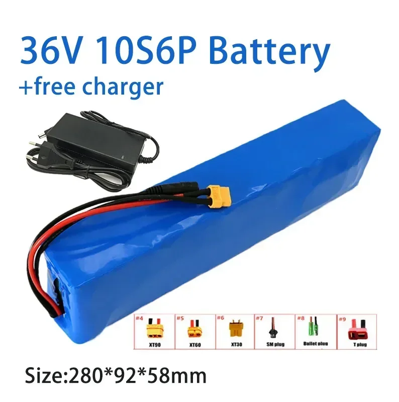 

Electric bicycle lithium battery pack, 36V, 20Ah, 10S6P, 186501000W, 42V, 2000Mah high-power engine