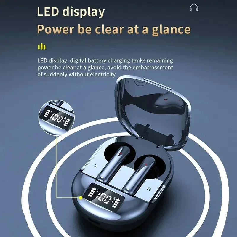 Description Picture 4 of itemIn-ear Bluetooth K40 Wireless TWS Headphones with Digital Display Low Latency Stereo Bluetooth Earphones for Entertainment Games