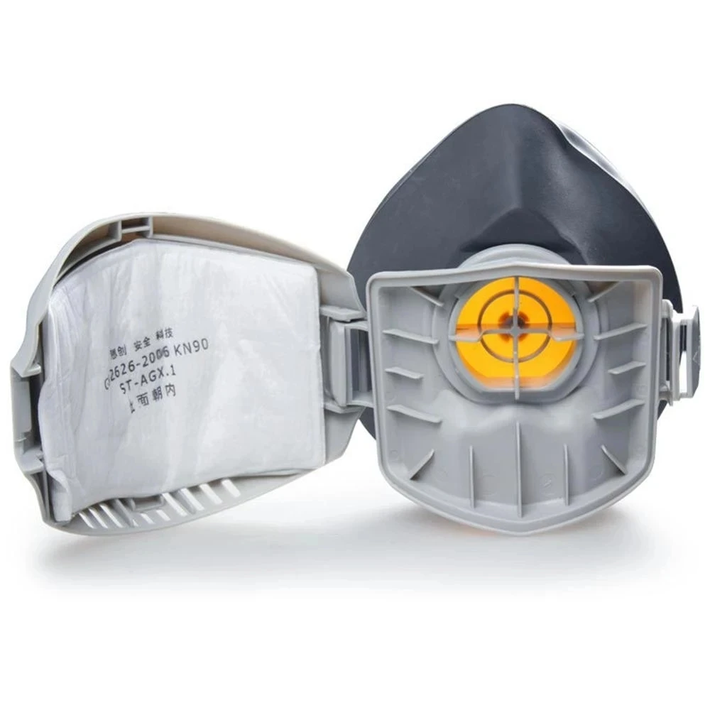 Dust proof Half Face Mask with Filter Cotton Respirator Anti Industrial Building Fog Safety dust mask face masks