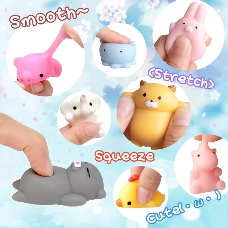 10 Pcs Random Release Pressure Toy Animals Space Earth Zoo Rabbit Papa Dog Style Parent Child Puzzle Interactive Toys