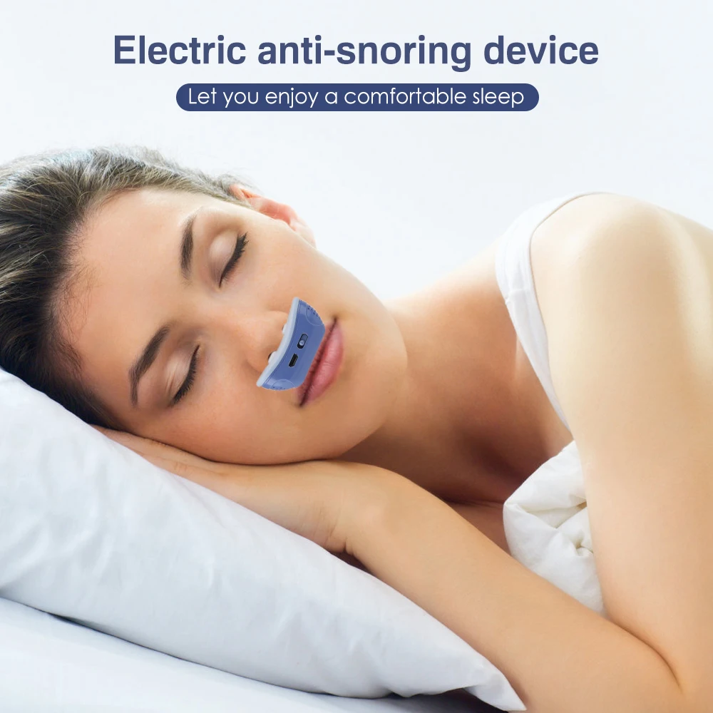 Sleep Aid Instrument Stop Snoring Stop Snoring Patch Anti Snoring Patch Portable Smart Anti-Snoring Device Sleep Snoring Solution Stopper HealthCare EMS Noise Sleeping Aids For Better Sleep