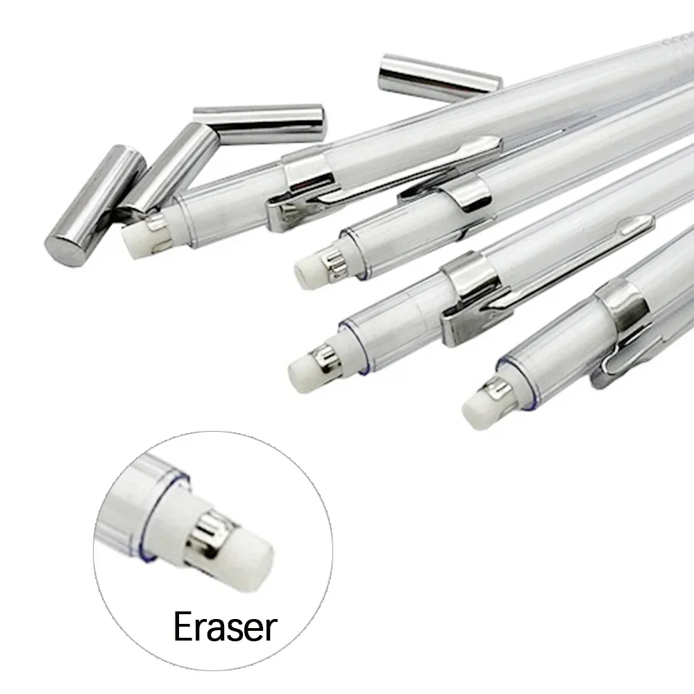Transparent Mechanical Pencil 0.3, 0.5, 0.7, 0.9mm with Lead Refills Set for Sketching Automatic Pencils Art Drawing Painting 3