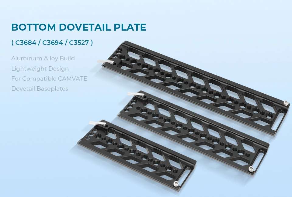 Camera Quick Release Plate 5.9/8/10inch Bottom Dovetail Plate For Tilta Standard