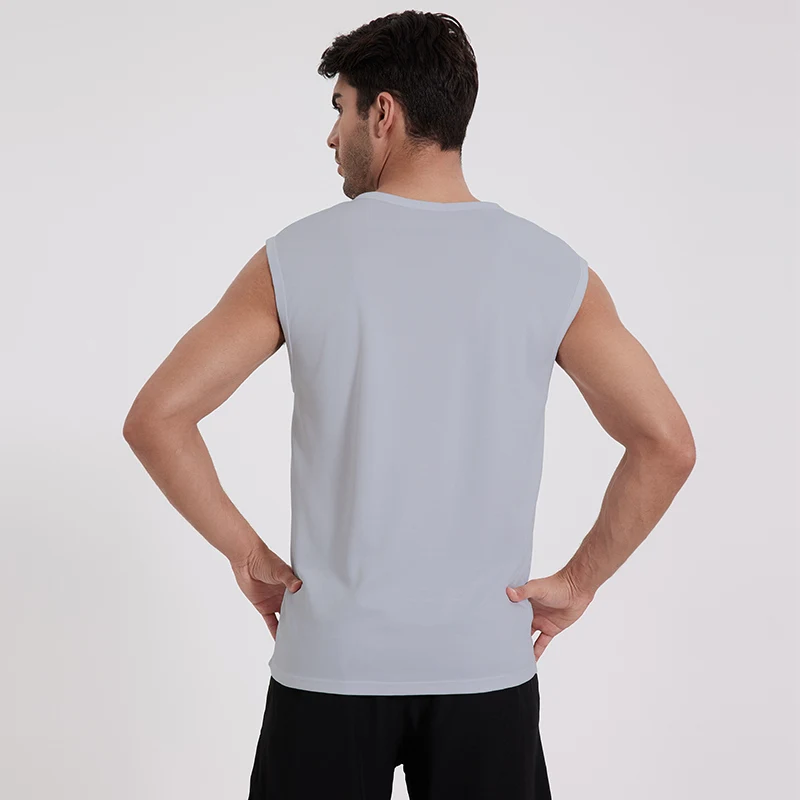 1/3 Pack Sports Sleeveless Vest Europe And America Size Men's Solid Color Quick-drying Sports Sleeveless Vest Young Men's Fitness Leisure