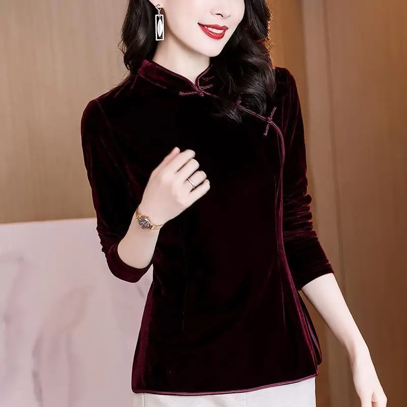 Embroidery Hanfu Top Women Elegant Blouse National Style Spring Summer New Loose Vintage Traditional Chinese Tang Suit 3XL
