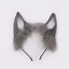 Cat Ears Lolita Cosplay Kawaii Plush Kitten Ear Black Hairpin Anime Accessories Andmade Gothic Decor
