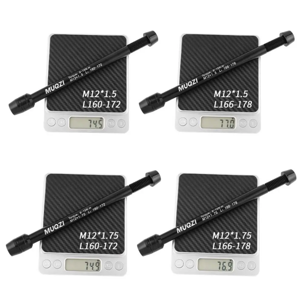 Thru Axle Road Bike 12mm Hub Thru Axle Hub Skewers M12*1.5/1.75 160 166 172 178mm bike thru axles adapter