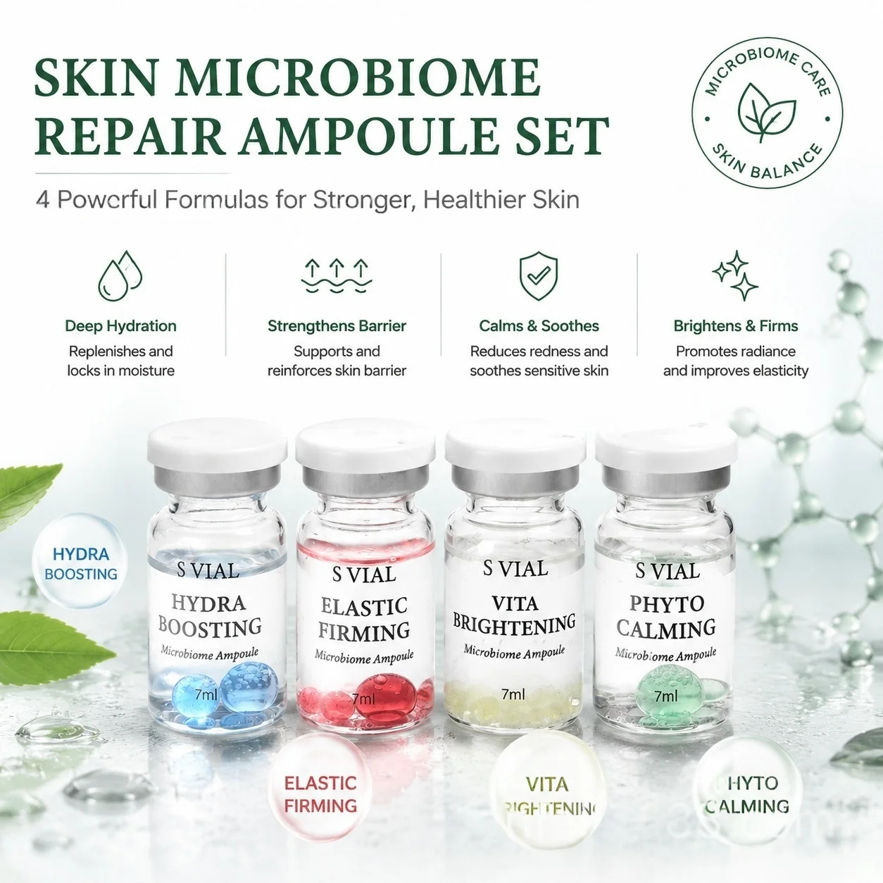 PDRN Probiotic Age-defying Serum Facial Hydrating Serum Skin Firming and Brightening Korean Defy Wrinkles Skin Care Products - immagine 3