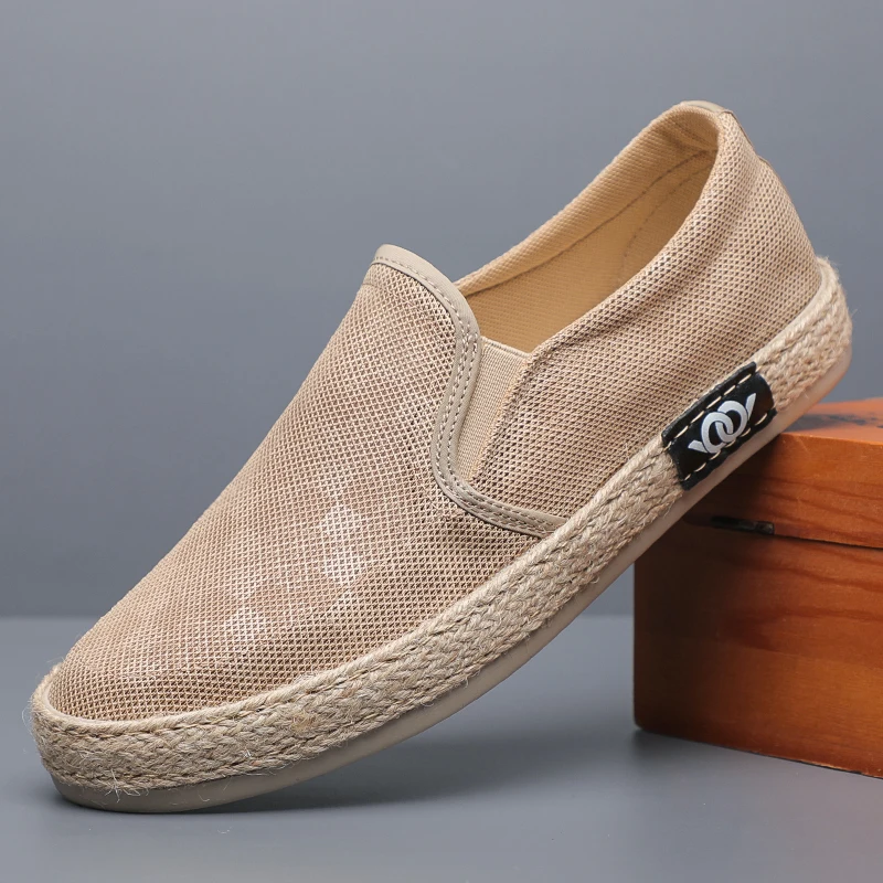 2023 Men's Canvas Shoes Hot Sale Lightweight Comfortable Low-cut Vulcanized Shoes Men Espadrille Non-slip Casual Shoes Men Flats 2