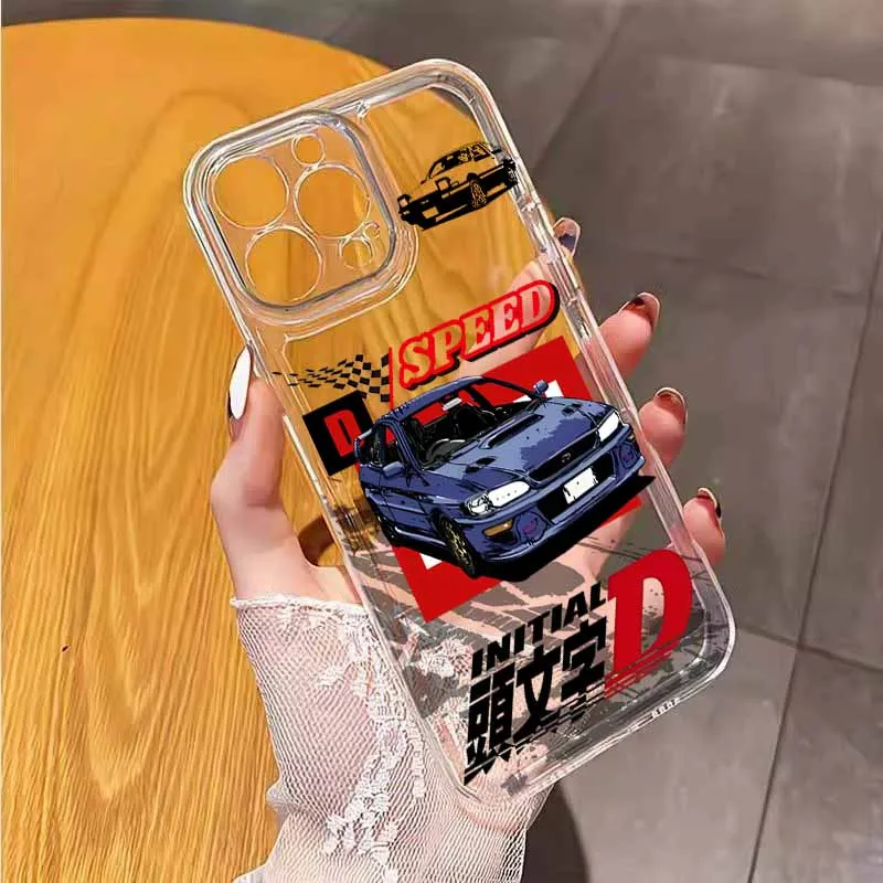 Initial D Car Race Transparent Silicone Phone Case