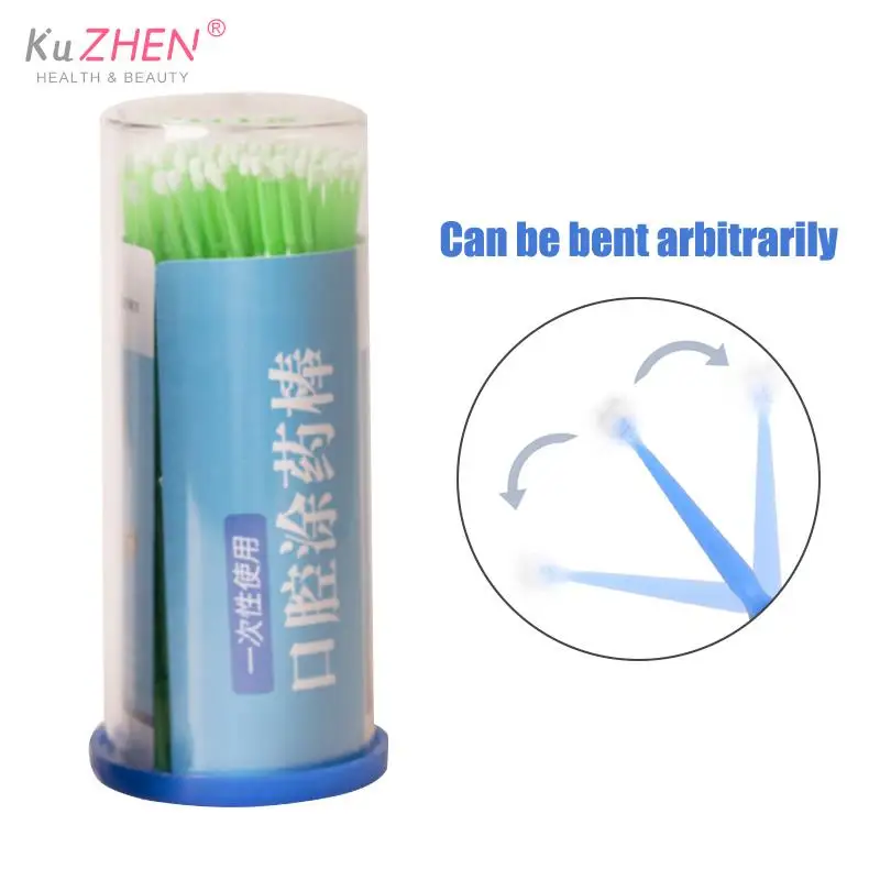 100PCS/Bottle Dental Disposable Micro Brushes Applicators Micro Brush Dentistry Odontologia Extension Tools Dentist Materials