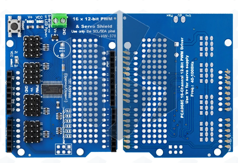 EGBO Motor-/Schrittmotor-/Servo-/Roboter-Shield für Arduino I2C V2 Kit mit PWM-Treiber TOP – Detail 19