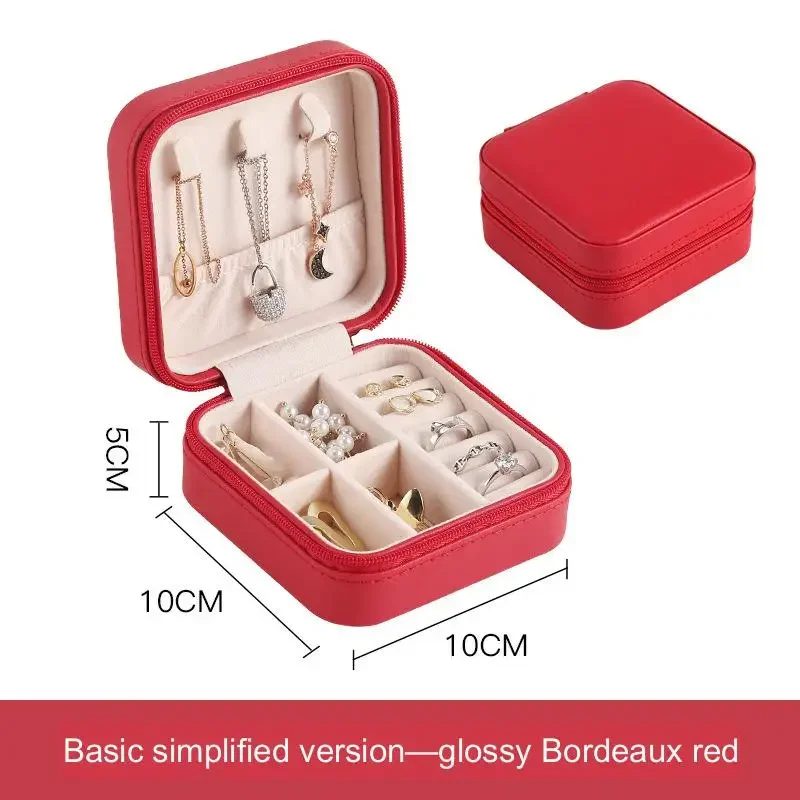 Single Layer Simple Jewelry Box For Girls, Creative Portable Jewelry Storage Box, Small Jewelry Box For Earrings And Rings