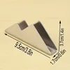 2Pcs/Set Gold&Silver Hill Business Card Holder Creative Storage Box Stainless Steel Business Card Holder Table Card Box 6
