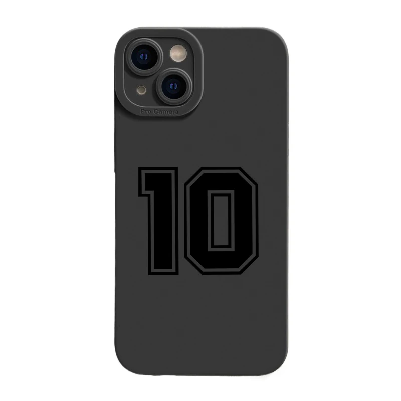 Lucky Numbers 10 Football Matte Shockproof Phone Case
