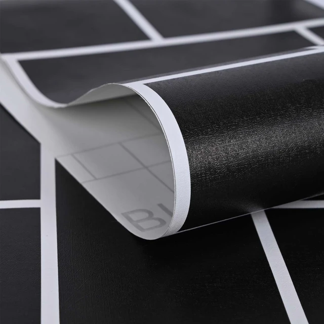 Contact Paper Waterproof Self Adhesive  Waterproof Self-adhesive Vinyl  Paper - Black - Aliexpress