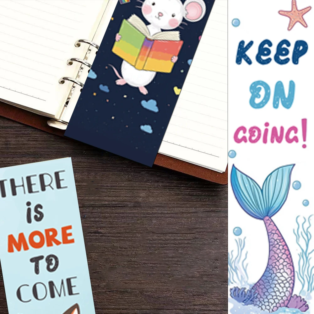 Creative Animal Reading Cute Cartoon Bookmark 30PCS Interior Wall Decoration DIY Background Cardboard Message animal bookmark bookmarks stationery supplies