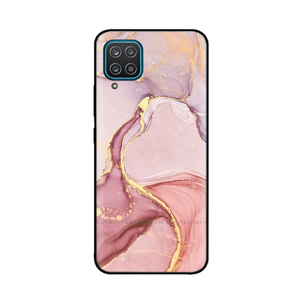thumbnail image 1 of For Samsung Galaxy A12 M12 F12 Case 2021 Flower Painted Silicone Protect Cover For SamsungA12 A 12 M 12 SM-M127F Fundas Bumper, 1 of 5