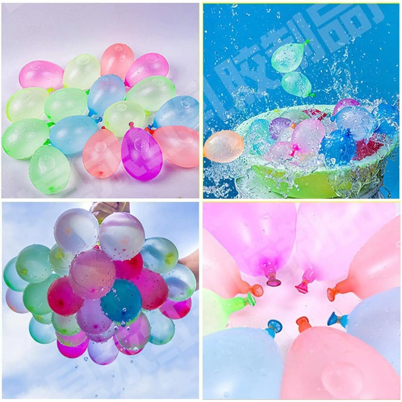 Water Filler Kit Water Fight Easy-to-Use Balloon Inflator Comes with 500 Water Balloons for Outdoor Fun Large Capacity