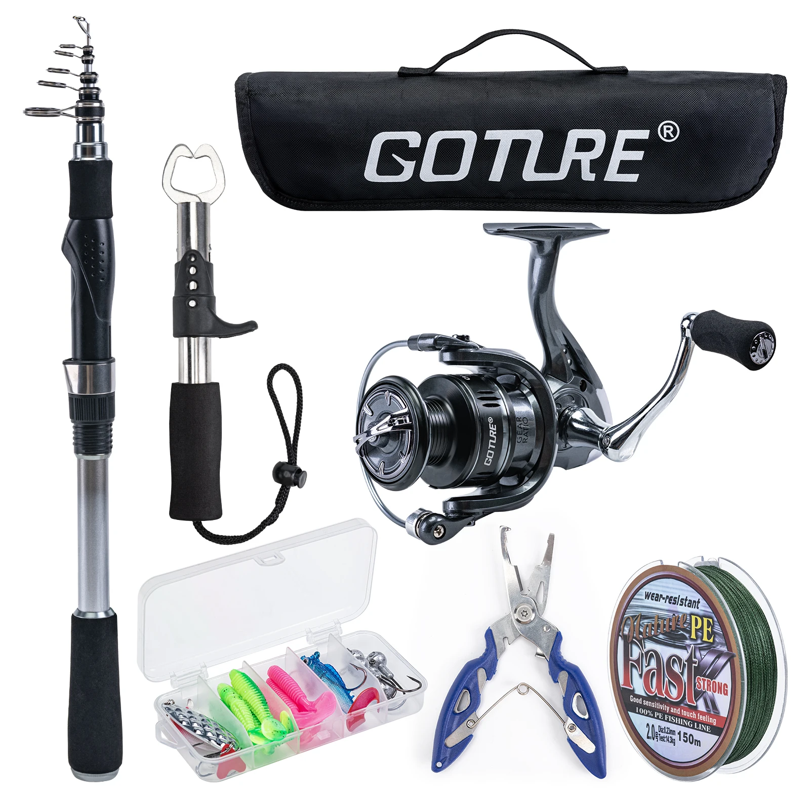 Goture-Telescopic-Fishing-Rod-Kit-210cm-240cm-270cm-With-5-2-1-3BB ...
