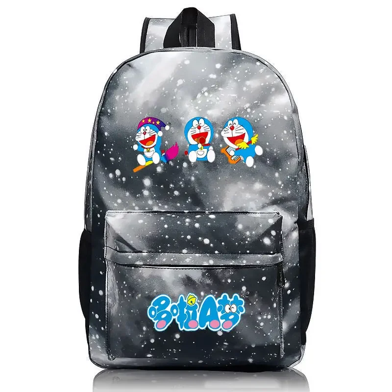 Doraemon Schoolbag Fashion Cartoon Backpack Blue Fatty Backpack Boy Girl Travel Storage Bag Student Computer Storage Bag handbag 4