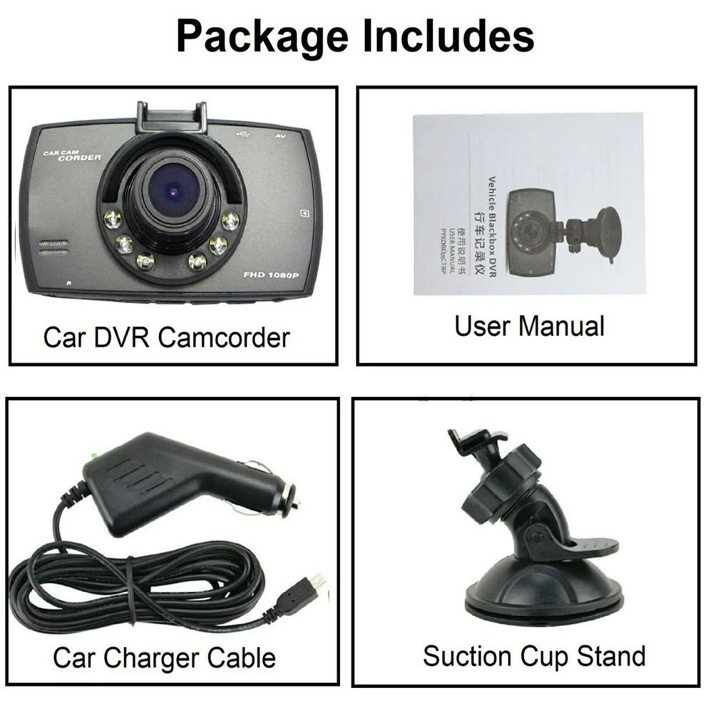 G30 자동차 DVR 카메라 2.4 풀 HD 1080P 140 ° 대시 캠 나이트 비전 G-센서 자동차 레코더 차량 대시 보드 카메라