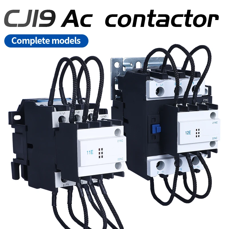

AC contactor CJ19-25 32 43 63 95 115a Switching capacitor compensation cabinet 220v380v1NO1NC reactive power compensation