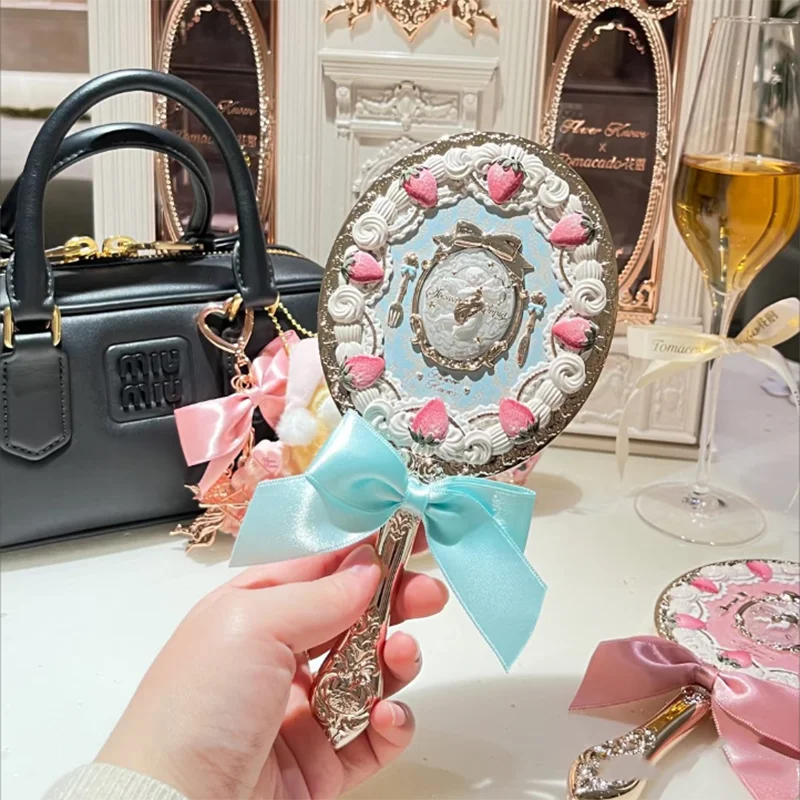 Flower Knowing Strawberry Cupid Hand Mirror Flowerknows Makeup Mirrors Vintage Mirror makeup mirror hand holding mirror