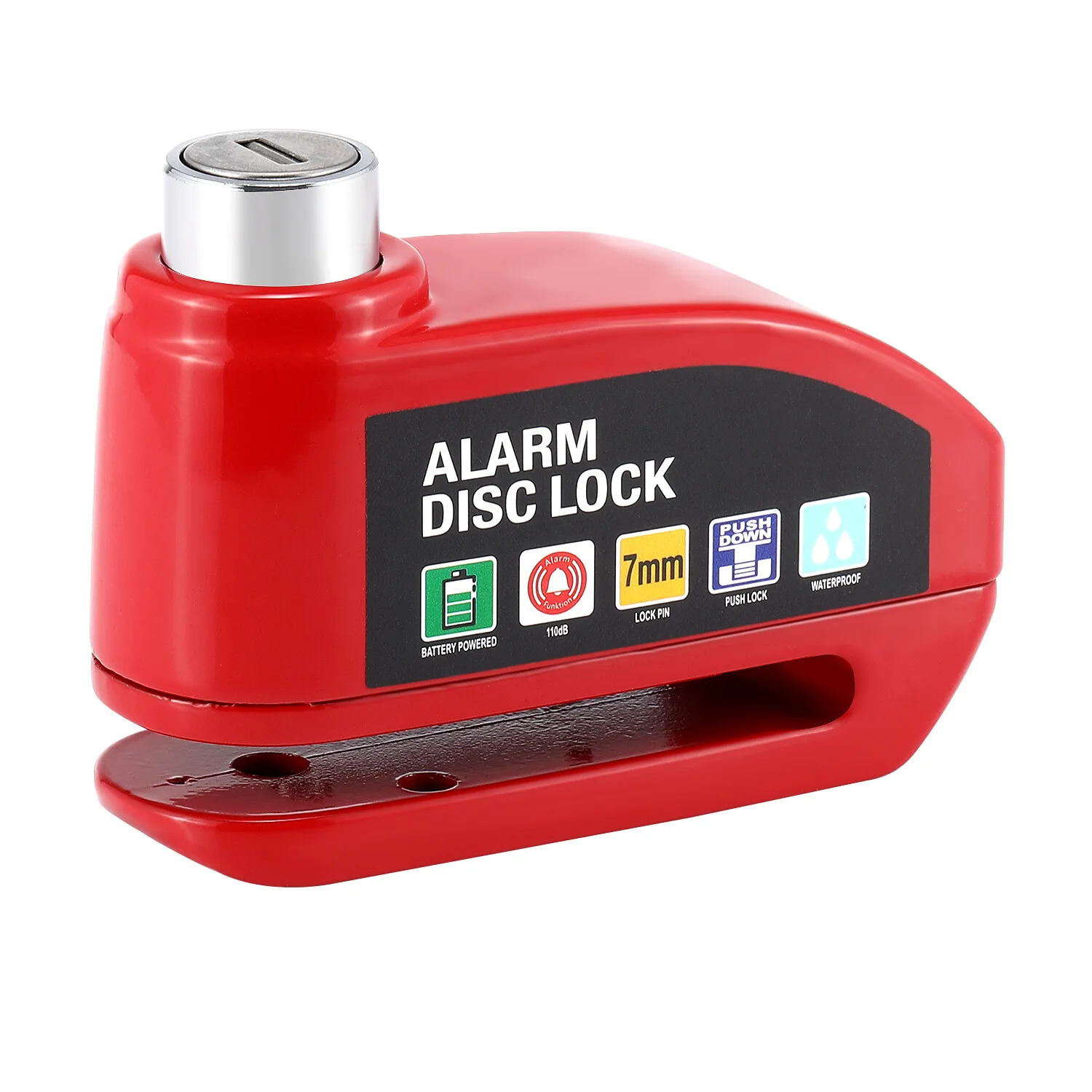 Alarm Motorbike Disc Lock Brake Scooter Motorcycle Cycle Bike Security + 2 Keys: 3 - 5 Days Free Delivery Only UK
