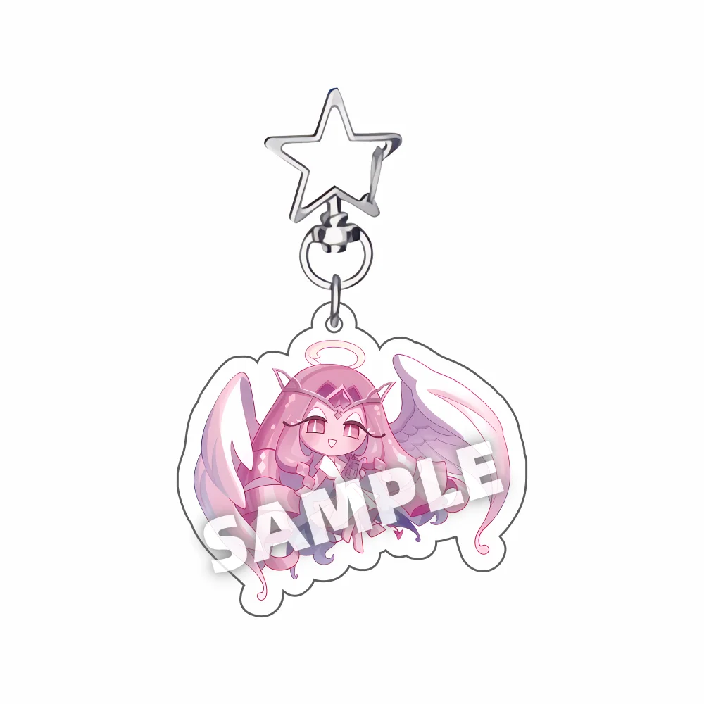 Cookie Run Kingdom Acrylic Keychain - Candy Apple Milk Shadow Pure Vanilla Jewelry Bag Accessory Key Ring Gift