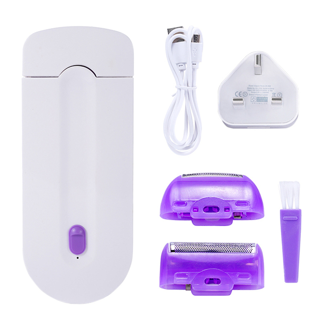 Painless Hair Removal Kit Laser Touch Epilator USB Rechargeable Women Body Face Leg Bikini Hand Shaver Hair Remover