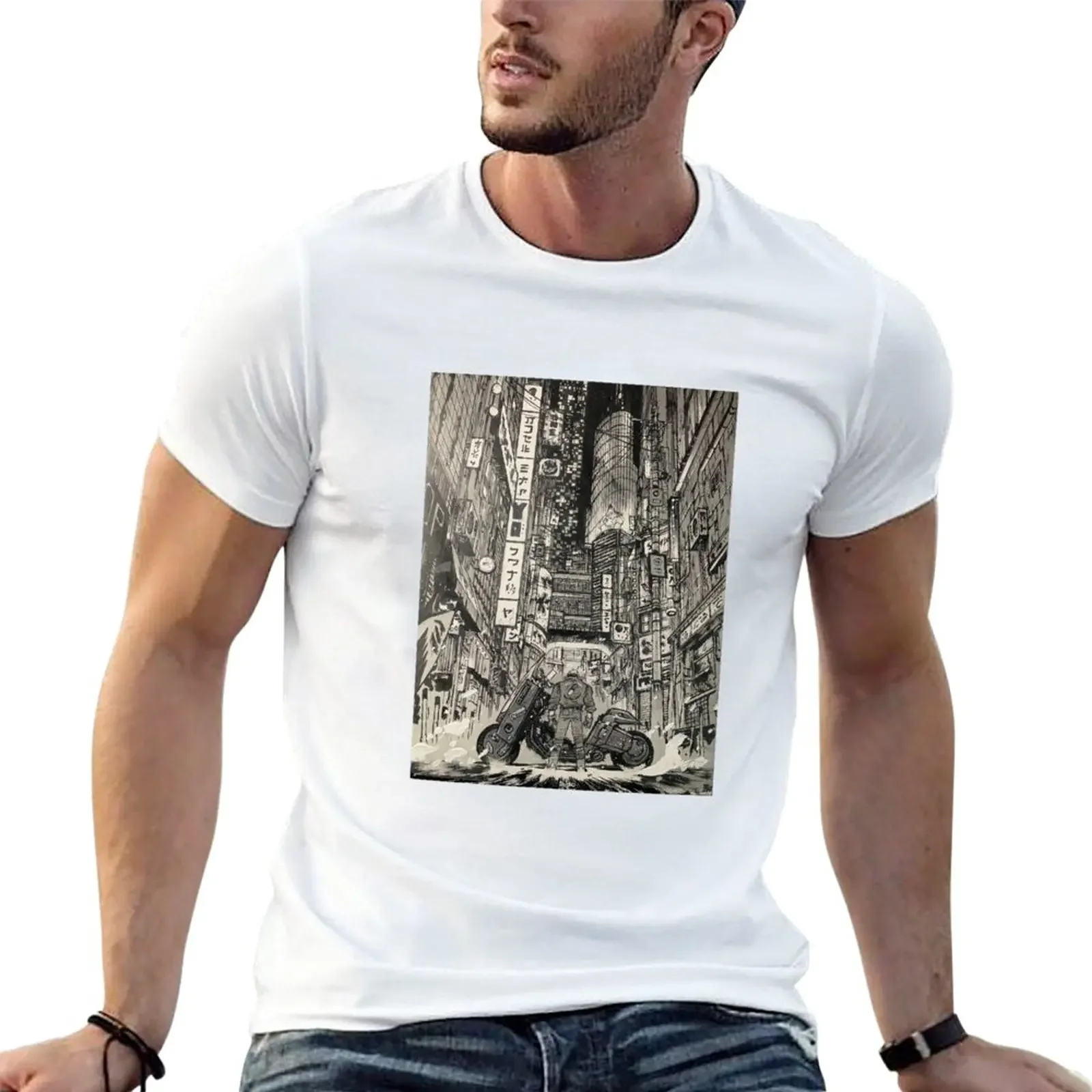 

Monochrome akira T-Shirt vintage clothes summer top mens big and tall t shirts