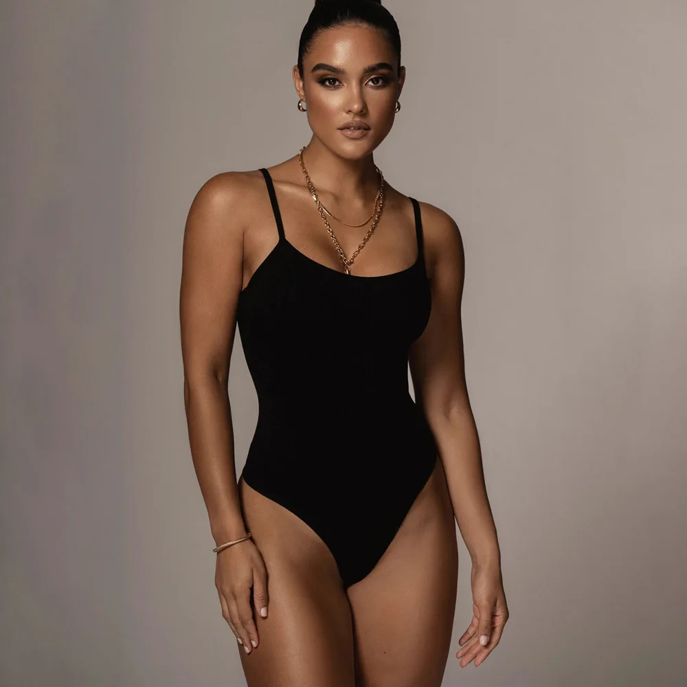 Tight Thong Jumpsuit for Women, One-Piece Top, Sexy Threaded, High Elastic Suspender, Fashion Suit, New, Summer, 2023