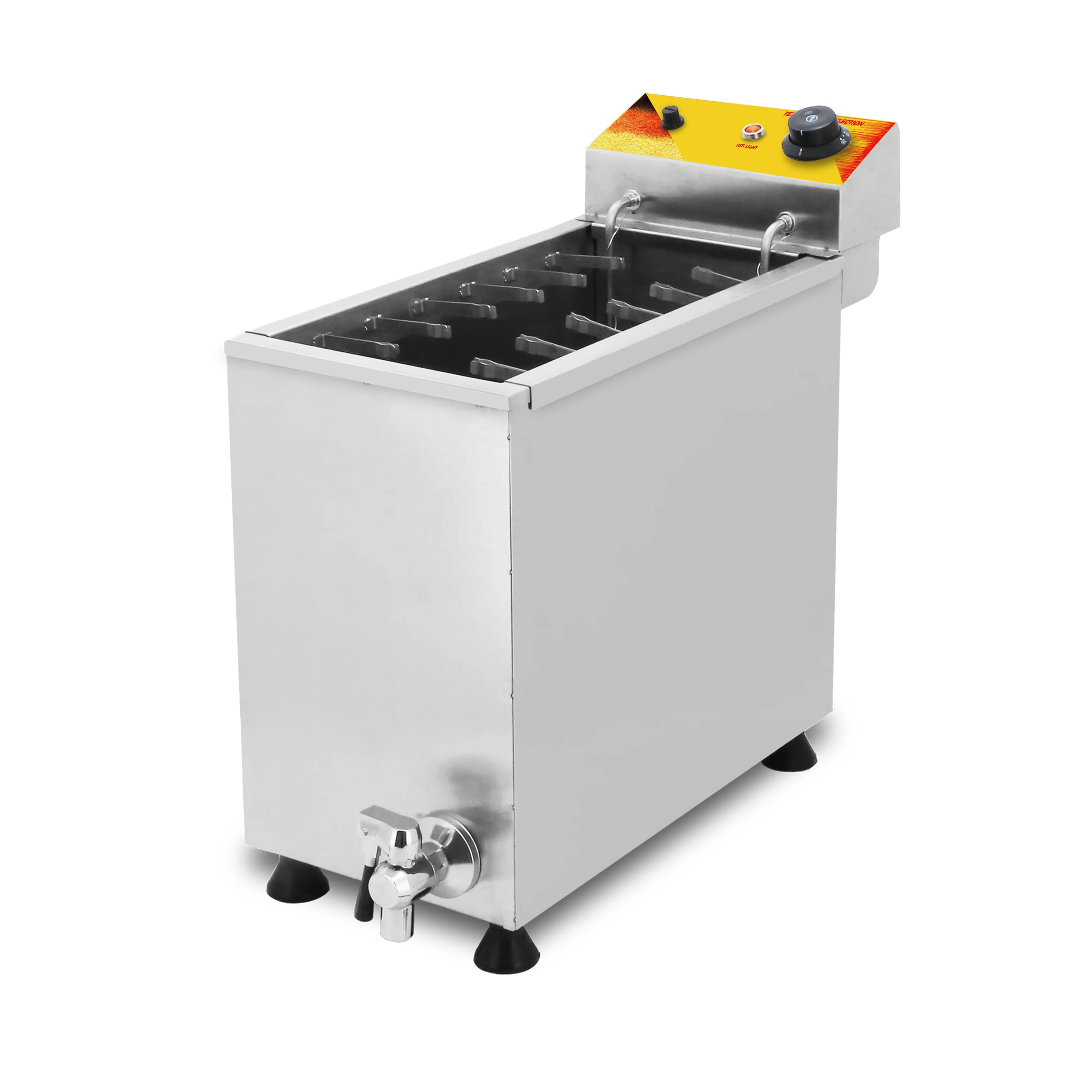 

Korean Cheese Hot Dogs Sticks frying machine Mozzarella Hot dog maker machine corn dog deep fryer machine