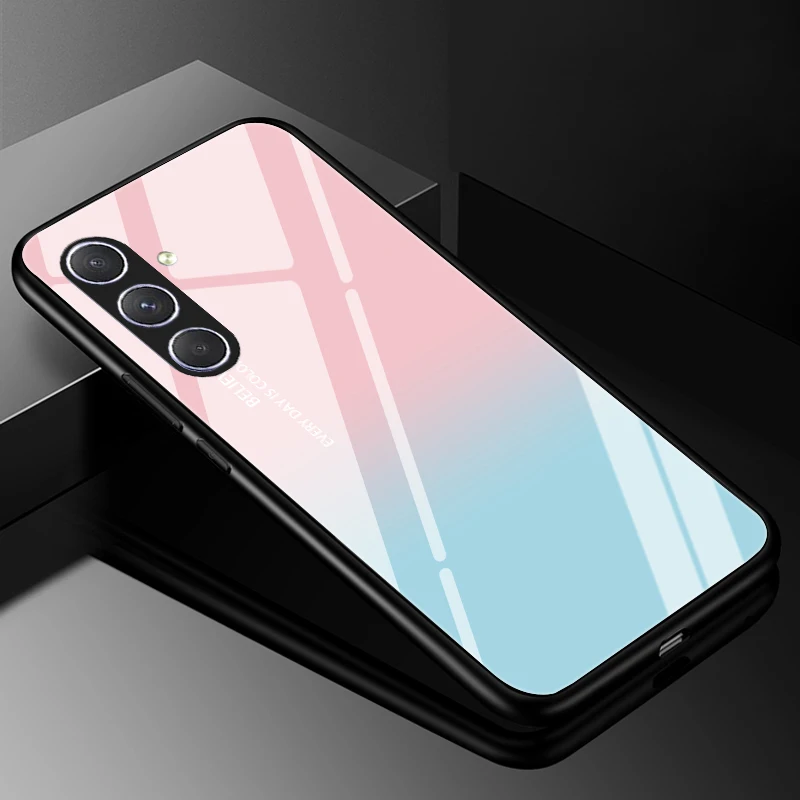 Luxury Tempered Glass Hard PC Phone Case - Premium Back Bumper Cover